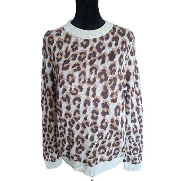 A New Day Leopard Print Sweater Size Small - Picture 1 of 7
